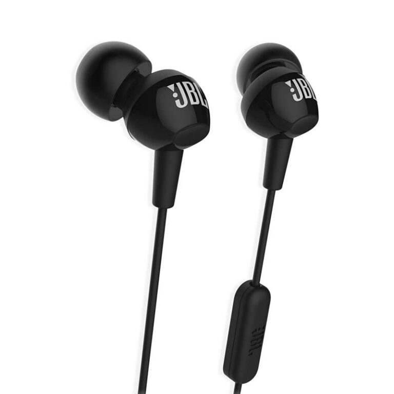 JBL C100SI In-Ear Headphones with Microphone - BlackBud Bangladesh