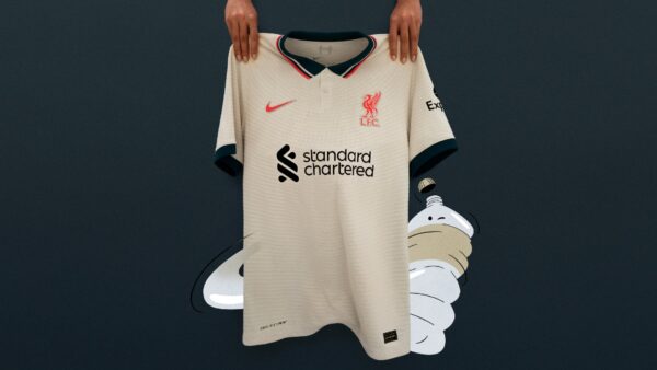Liverpool L.F.C Away Kit Player Edition Season 2021-22 Football Jersey Short Sleeves