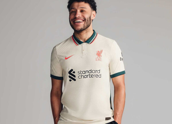Liverpool L.F.C Away Kit Player Edition Season 2021-22 Football Jersey Short Sleeves