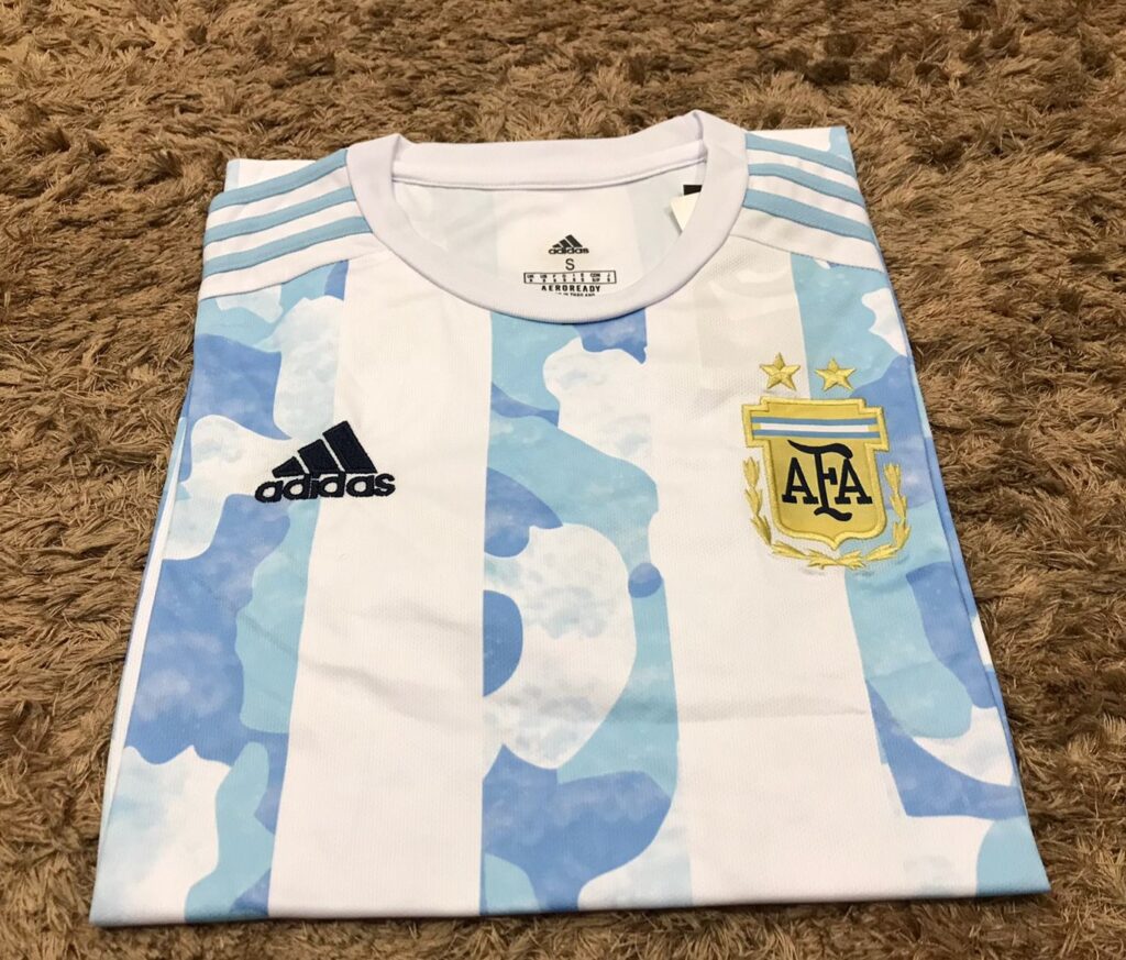 Argentina Home Kit Season 21-22 Thai Premium Copa Football Jersey Short ...