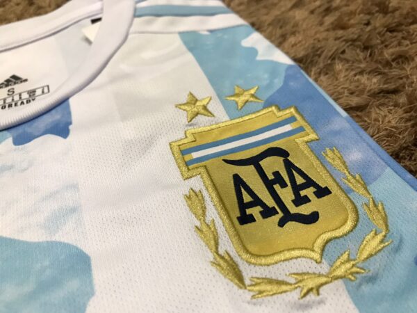 Argentina Home Kit Season 21-22 Thai Premium Copa Football Jersey Short Sleeves