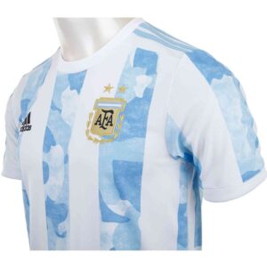 Argentina Home Kit Season 21-22 Thai Premium Football Jersey Short Sleeves