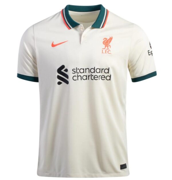 Liverpool Away Kit Season 2021-22 Short Sleeves Thai Premium Jersey