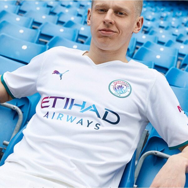 Manchester City Away Fan Kit 21-22 Season Premier League Football Jersey Thai Premium Short Sleeves