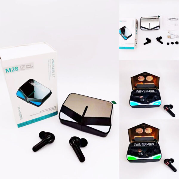 M28 TWS Wireless Gaming Earbuds With Games And Music Dual Modes