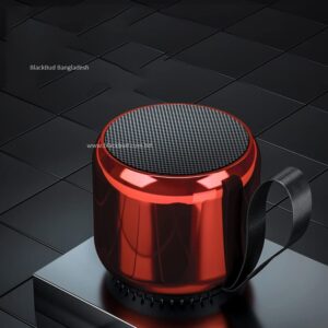 Junerose Pairable Mini TWS Bluetooth Speaker with Rich Bass HD Stereo Portable Audio Speaker Red