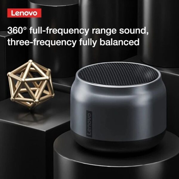 Lenovo K3 Mini Bluetooth Speaker With 3D Stereo Surround Sound Portable Subwoofer