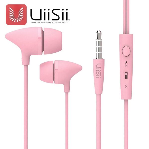 UiiSii C100 In-ear Earphone With Super Bass Stereo Sound Pink