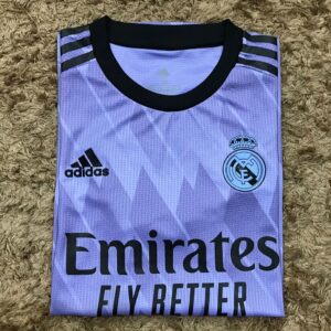 Real Madrid Away Kit 2022 Player Version Football Jersey Short Sleeves