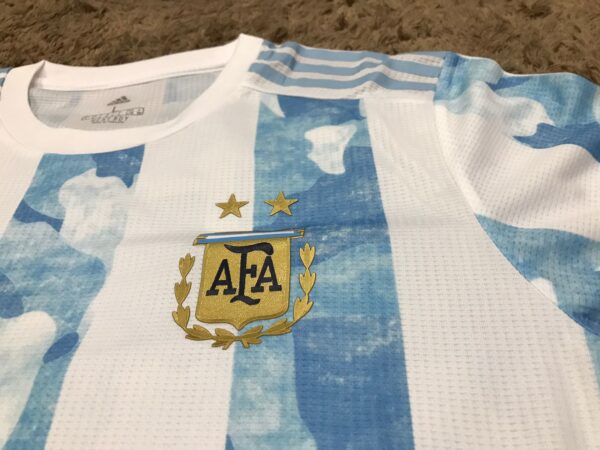 Argentina Home Jersey Player Edition Season 2020-2021 Copa Football Jersey Short Sleeves