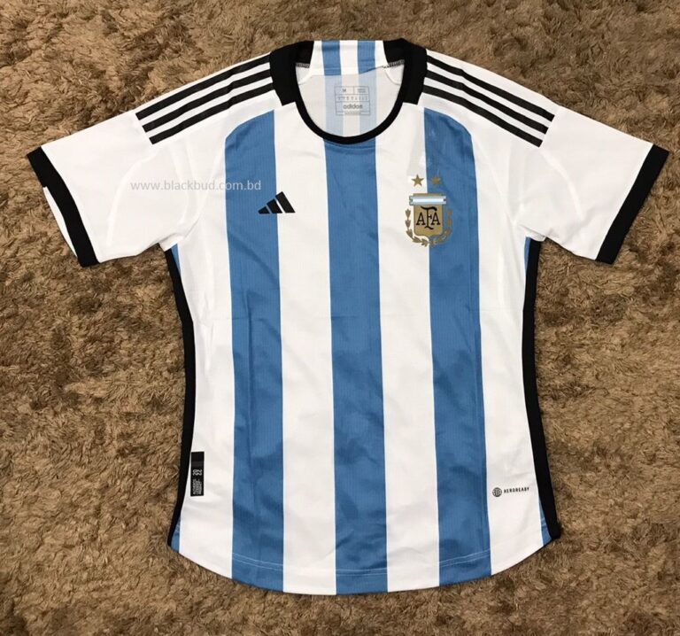 Argentina Home Jersey Player Edition Price in Bangladesh BlackBud