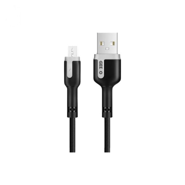 Geeoo 2.4A Fast Charging Micro Data Cable 2 Meters Support Simultaneous Charging And Data Transmission (DC21)