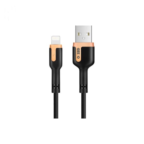 Geeoo DC22 2.4A iPhone Lighting Fast Charging Data Cable 2 Meters Long Support Simultaneous Charging And Data Transmission
