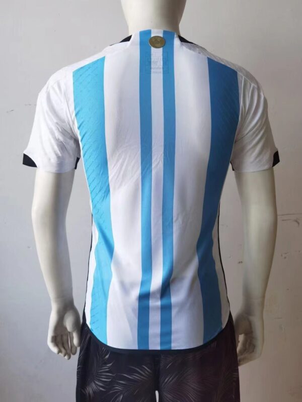 Argentina Home Jersey Qatar World Cup 2022 Official Player Edition Jersey back