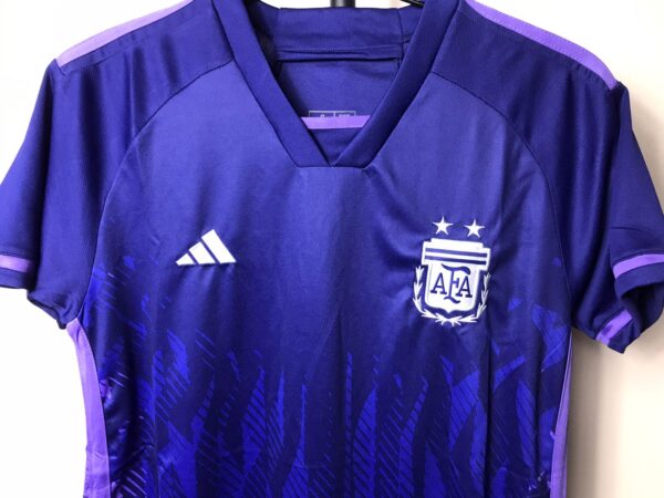 Argentina Away Jersey Fan Version 2022 Qatar World Cup blue