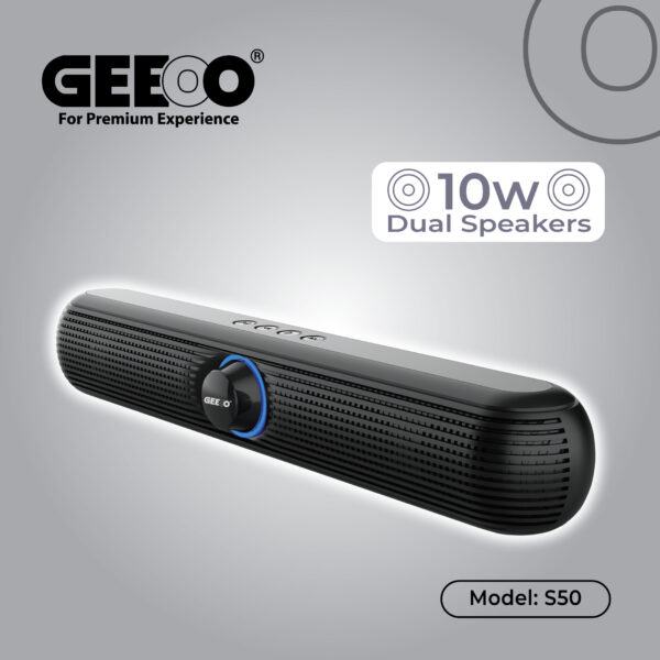 GEEOO S50 Portable Bluetooth Speaker 10W Dual Speaker For Home Entertainment