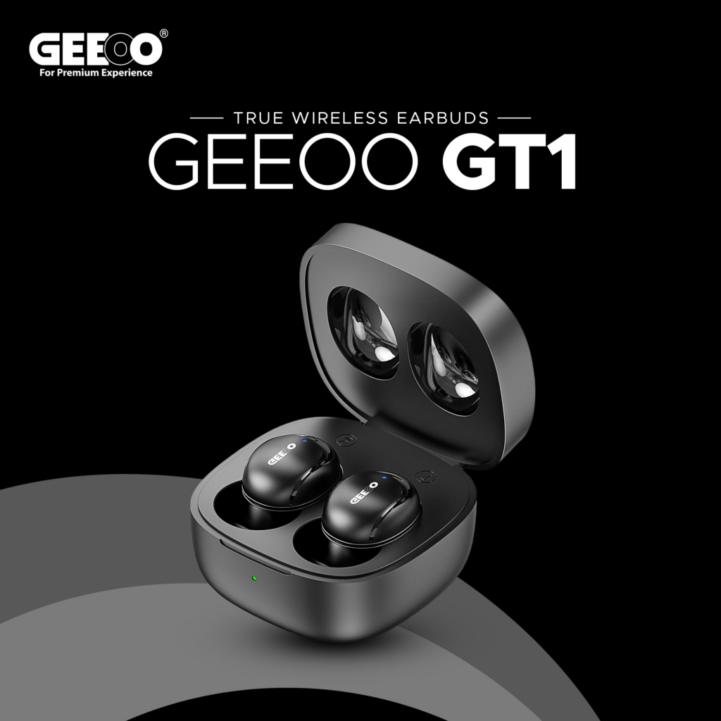 Geeoo GT1 TWS Wireless Earbuds Bluetooth Version 5.0