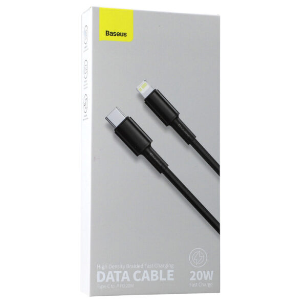 Baseus 20W Fast Charging Type-C to Lighting Data Cable For iPhone High Density Braided packet