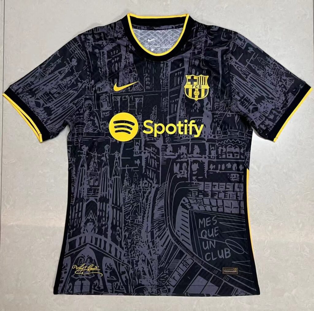 Barcelona Black Concept Jersey Player Edition Price in Bd - BlackBud