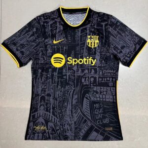 Barcelona Black Concept Jersey Player Edition
