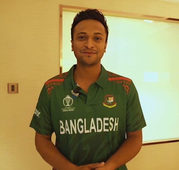 Bangladesh worldcup 2023 official jersey Shakib Al Hasan