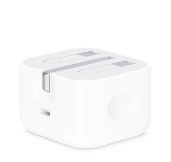 apple 20 watt fast charger white