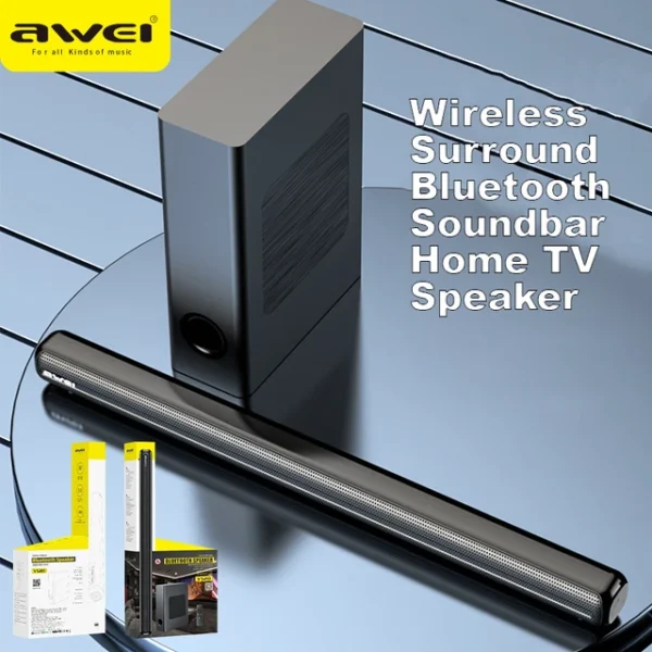 Awei Y520 Soundbar Wireless Home TV Speaker