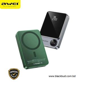 Awei P39K 10000mah 20W PD Wireless Magnetic Power Bank price in bd