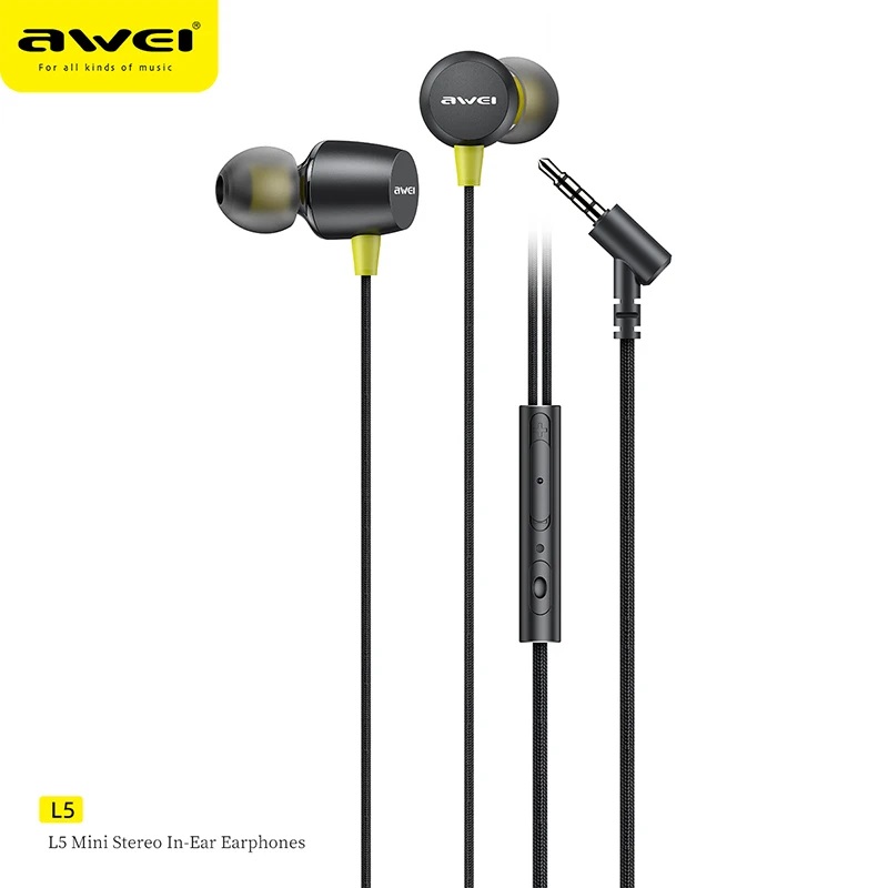 Awei L5 Stereo In-ear Earphones Specification