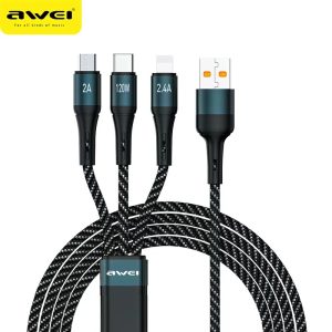 AWEI CL-972 120W 3in1 fast charging cable 1.2m