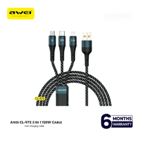 Awei CL-972 3 In 1 Fast Charging Data Cable