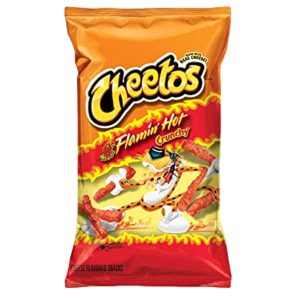 Cheetos Crunchy Flaming Hot Chips 227g, Made in USA