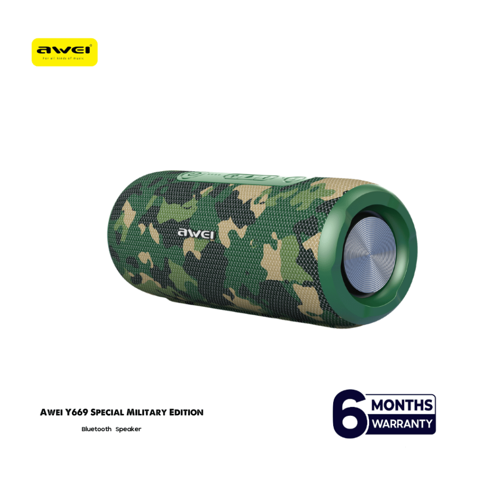 Awei Y669 Military Elite Special Edition Outdoor Dual Speaker green