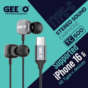 Geeoo TC600 Type-C Stereo Sound Earphone