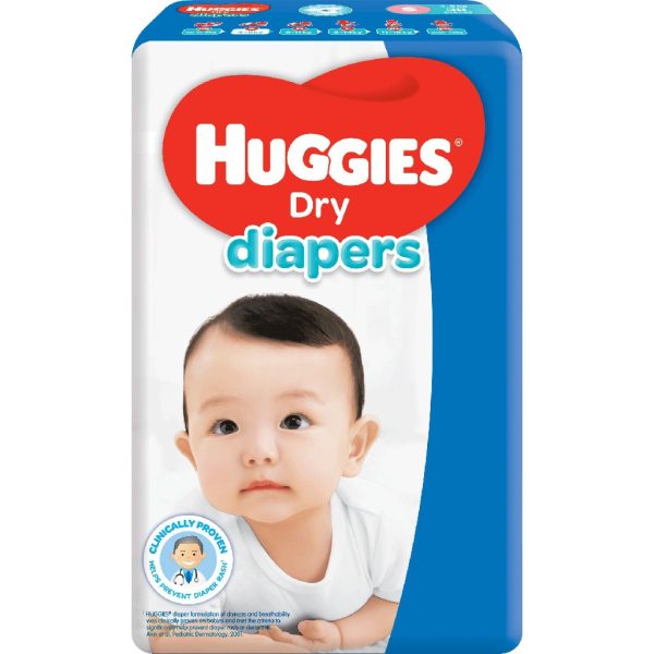 Huggies Small Belt System Baby Diapers 4-8kg Pack, Made in Malaysia