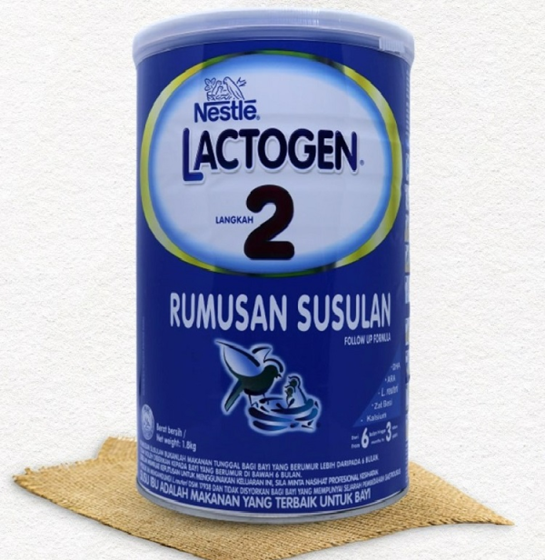 Lactogen 2 Baby Milk 1800g, Made in Malaysia