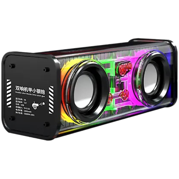 Mecha V8 Transparent 10W RGB Colorful lights Bluetooth Speaker