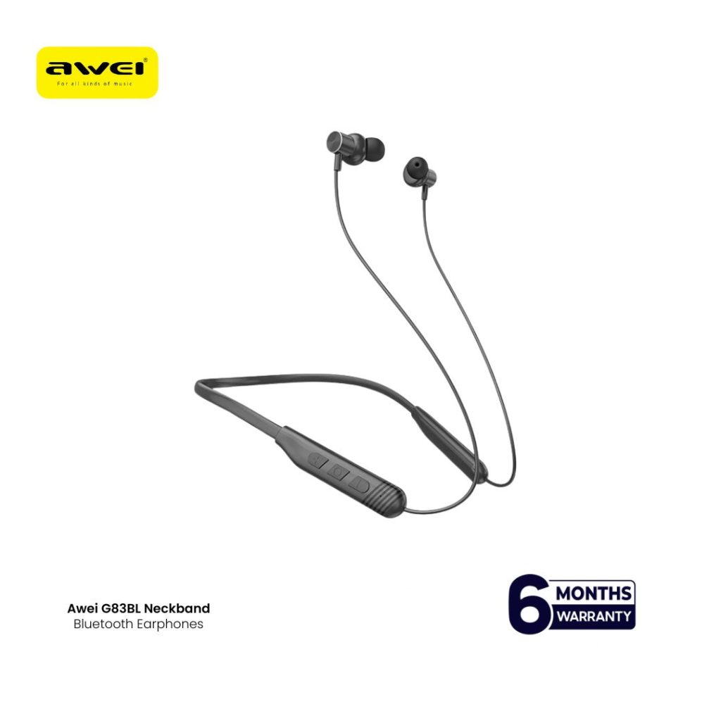 Awei G83BL Bluetooth Neckband Earphone Stereo Sports Headsets price in Dhaka Bangladesh