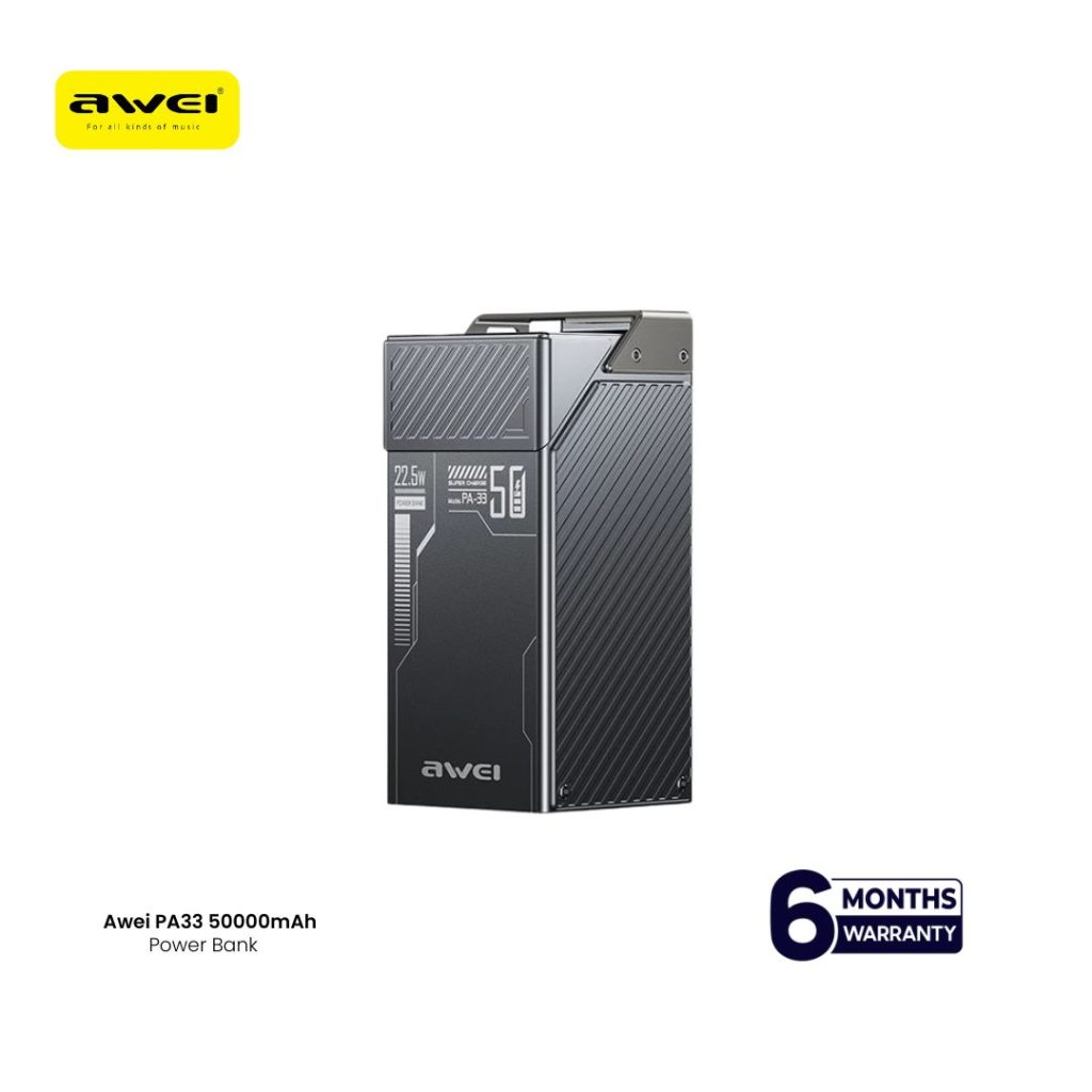 Awei PA33 50000mAh 22.5W Power Bank price in Dhaka, Bangladesh.