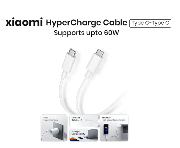 Xiaomi HyperCharge 60W Type C to Type C Data Cable Price in BD