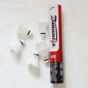Buy DMANTIS D45 Badminton Shuttlecock 3 in 1 at the best price in Bangladesh from BlackBud. Durable, accurate, and long-lasting shuttle for all levels. Same-day delivery in Gulshan, Banani, Baridhara, DOHS, Bashundhara & Nikunja areas.